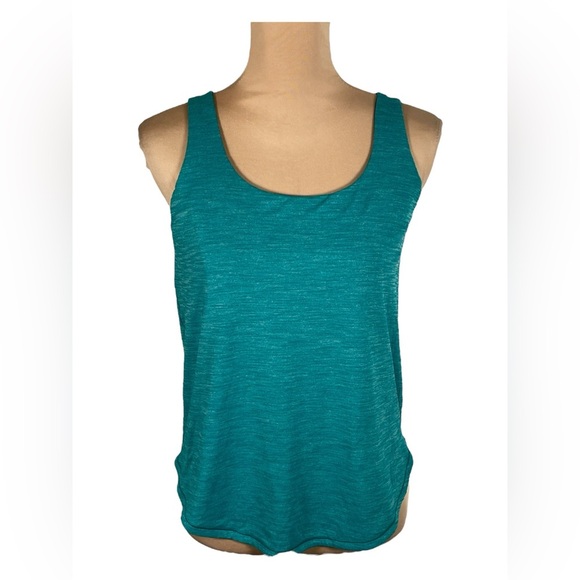 Lululemon Free To Be Serene Tank (2 In 1) *Medium Support Heathered Spirit Green - Picture 4 of 10